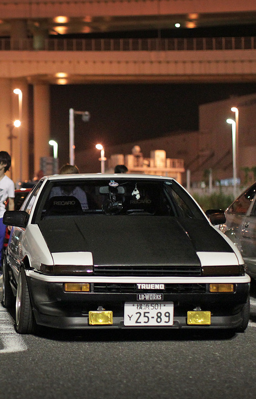 camber:  Toyota Trueno AE86.