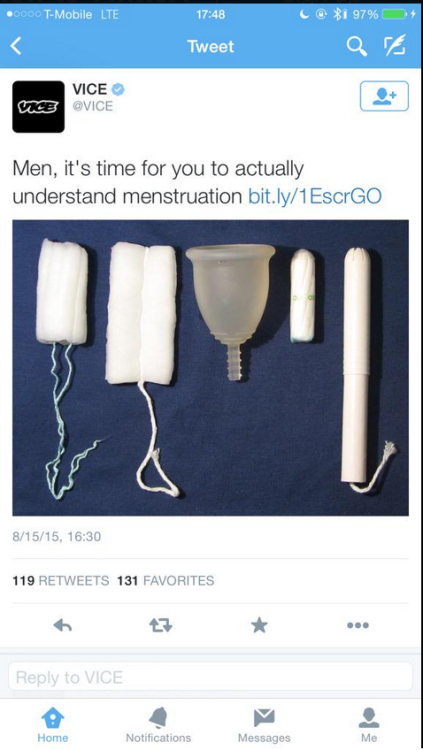 heyimjen:  You don’t want to learn about menstruation, yet men like y'all make reproductive laws about my body…You don’t want to learn about menstruation, yet men like y'all get mad at declining sex because I’m on my period..You don’t want to