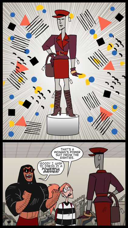 audrey-and-azimuth:Chapter 5, pages 14-17. The demonic duo returns! Their latest thrilling adve