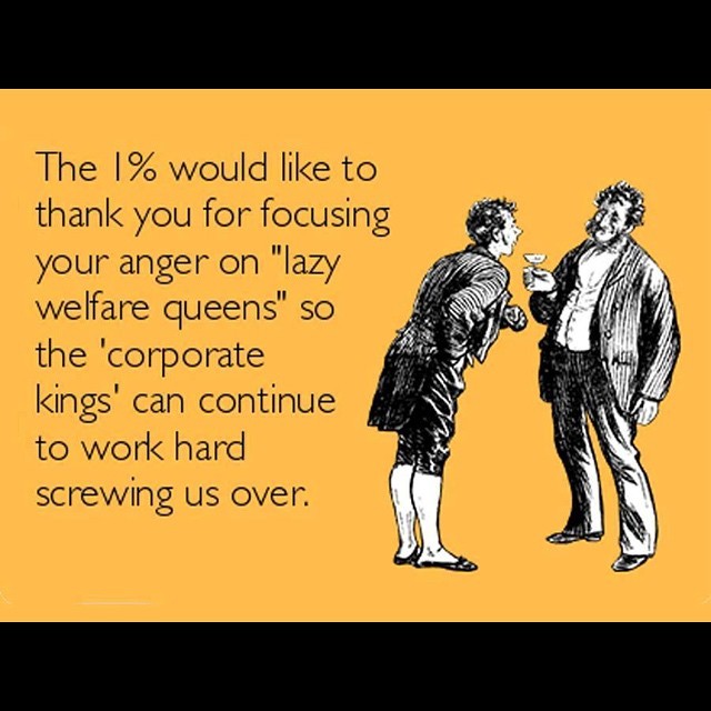 I say this all the time. If a woman buying her kid a $1 candy bar with food stamps