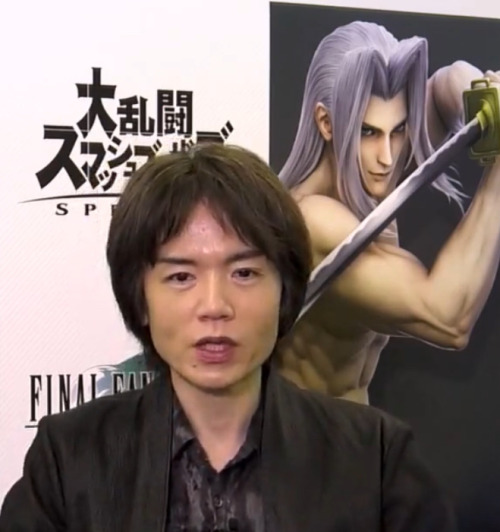 It Looks Like A Shirtless Sephiroth Is Holding Sakurai Hostage.