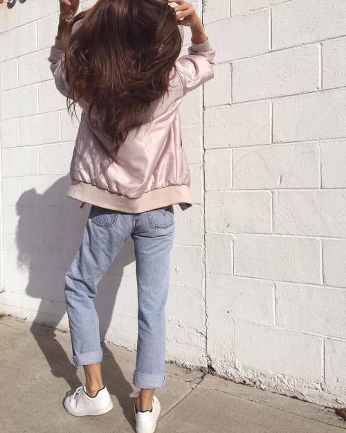 rumineely:Pink bomber@acnestudios