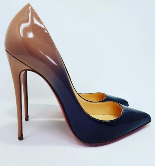 For the indecisive people  Pigalle Follies 120 black nude patent heels EU40 £299 plus shipping