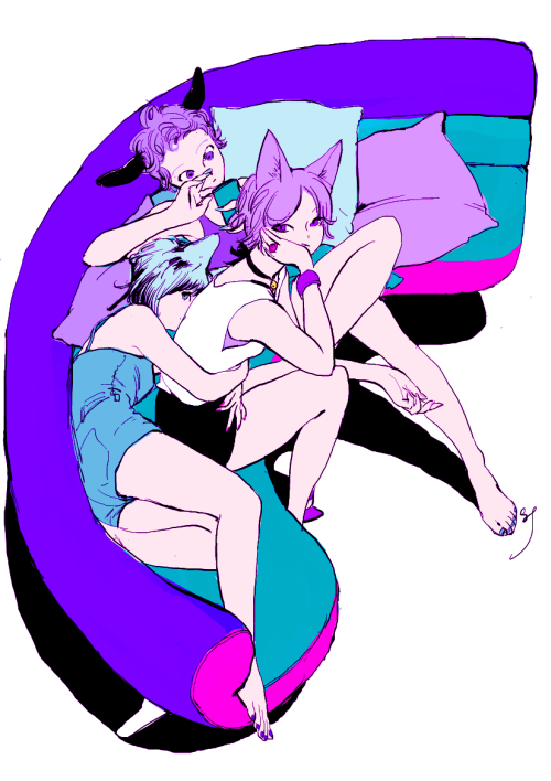 ssdraw: 3 on sofa. 2013.08.25 Catplay xxx