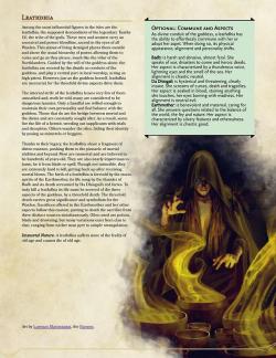 regerem:  Divine conduit of the Earthmother, the leathdhia channels various aspect of the goddess to gain powers and shift personality.The leathdhia is part of the “culture pack” of the Waelen, find the PDF here.Check out the Book of Beautiful Horrors