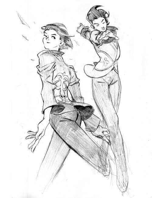 Yuri on Ice sketch pages! (Been a while!)I like both Yuris alot!!This series isn’t really a ma