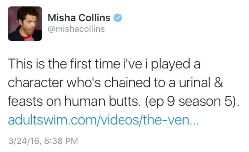 mishacoliins:  Third time’s the charm Misha x, x, x
