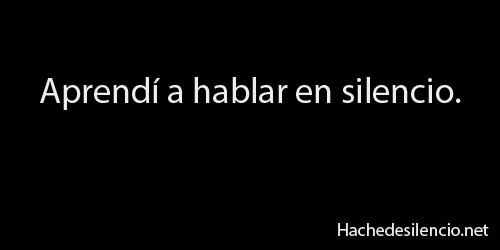 Hache de silencio