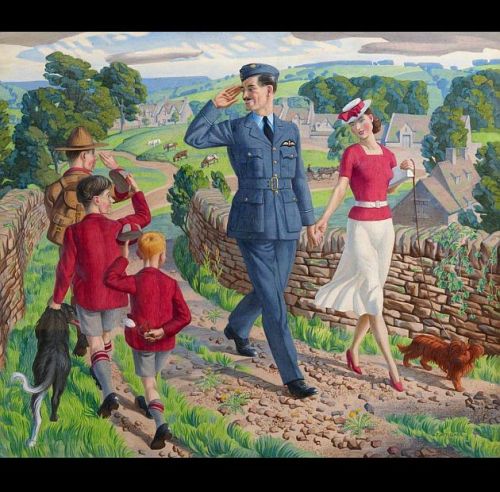 Their Hero (1939) by James Walker Tucker (England, 1898-1972).