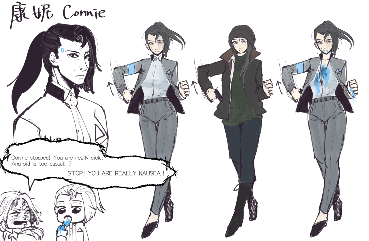 The genderswap noone asked for : r/DetroitBecomeHuman