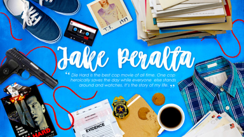 ginalintti: Brooklyn Nine Nine Flatlays Part I (inspired by @asheathes, click to enlarge)