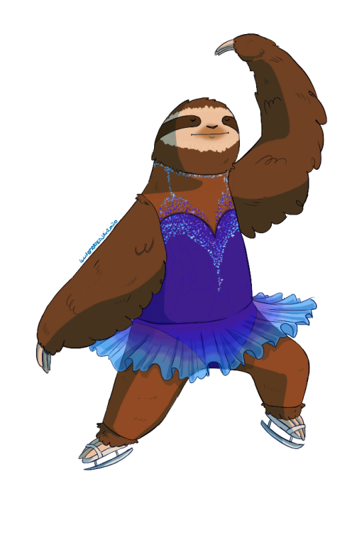  Ice Dance Sloth - Olympic SlothsThis could also be just called ‘Figure Skating Sloth’, 