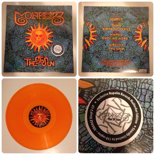 Monkey3 - The 5th Sun | Limited Edition Orange Vinyl | 150 copies 2lp gatefold
