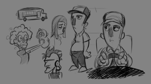 Brainstorming.Sketches I Did A While Ago When Designing Characters Adn Environments For My Nata Novice