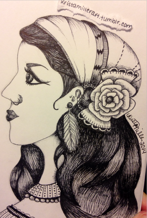 &ldquo;Gypsy&rdquo; A symbol of good fortune and a look into the future! I love this style. 