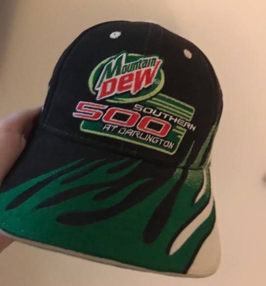 viparious: thisboyinabinder:  osterfields:  guys my mom’s new boyfriend is trying to be supportive of me being a trans guy and he said “i got you a gift, a boy gift” it’s a mountain dew nascar trucker hat. i wanna scream, like it’s nice he got