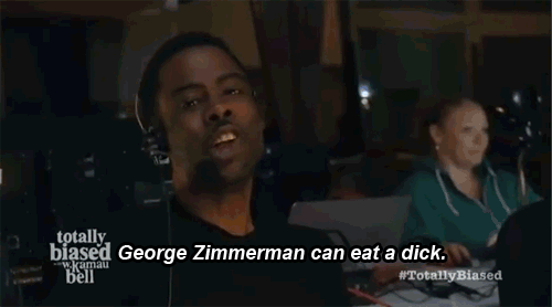 christel-thoughts:mediaite:Chris Rock weighs in on the George Zimmerman trial.“George Zimmerman, you