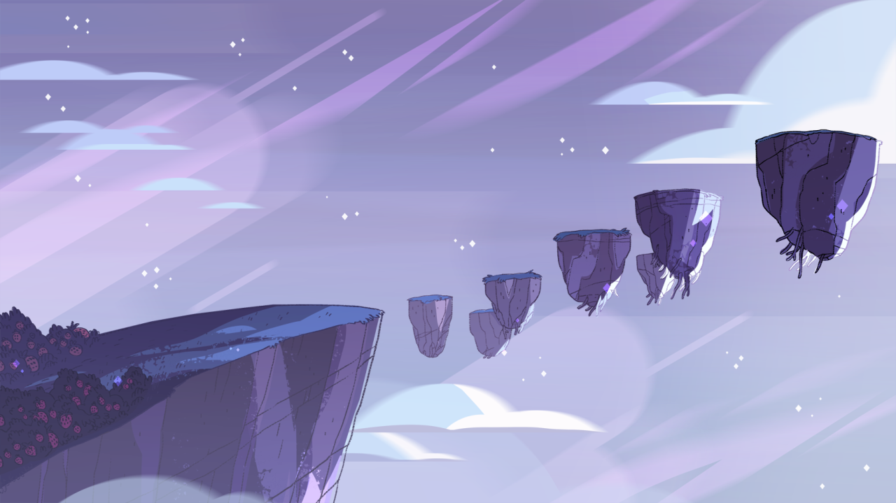A selection of Backgrounds from the Steven Universe episode: Rose’s ScabbardArt