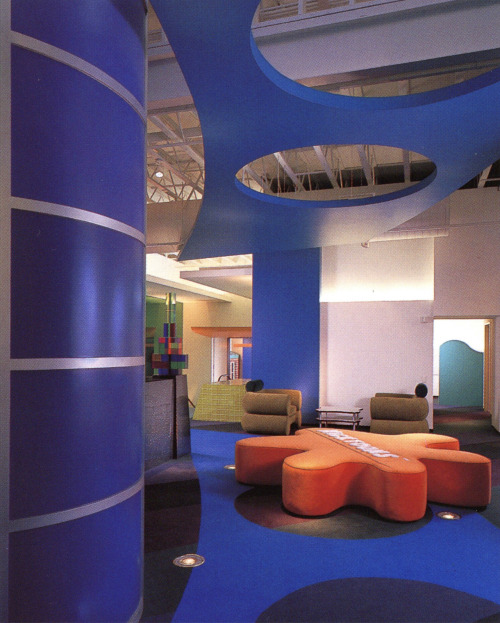 newwavearch90:‘Nicktoons’ Nickelodeon animation offices - Burbank, CA (late 1990s) - Des