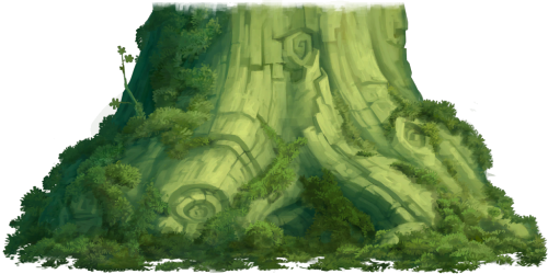 grandminimus:High-res tree pieces from Rayman Legends.