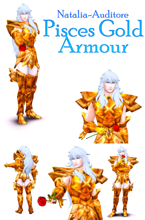 Pisces gold armourfinally done7 swatchesthumbnailfull body outfit - overallsaccs needed: gloves and 