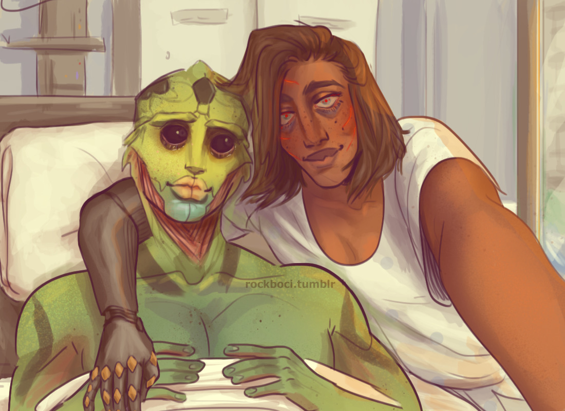 rockboci:  hey anyone else remember the ending where shepard was rescued and got