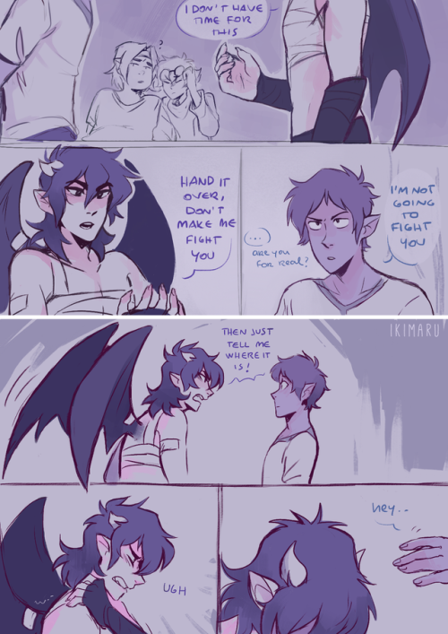 ikimaru: very late continuation to thiis! :^) I kept rearranging some panels;; so for more context, dragon ppl and elementals haven’t been on good terms for a really long time, so by hiding Keith away they’re probably breaking several rules lmao (just
