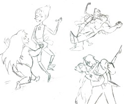 maripr:Sketches of fusion dances for my fav