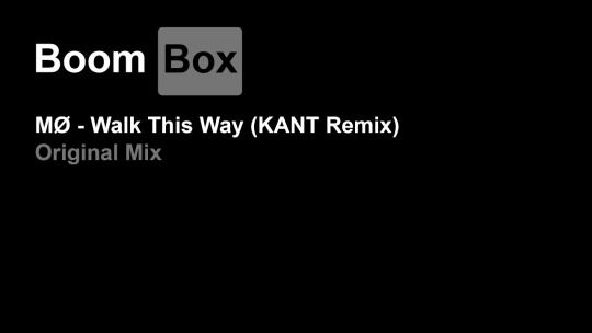 MØ - Walk This Way (KANT Remix)
