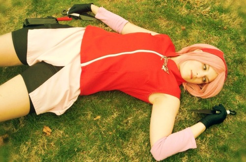 Sakura Haruno cosplay by me Some old and new photos of shippuden sakura and vintage sakura. Tell me 