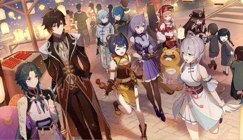 Art From The Genshin Impact X Luo Tianyi Collaboration!