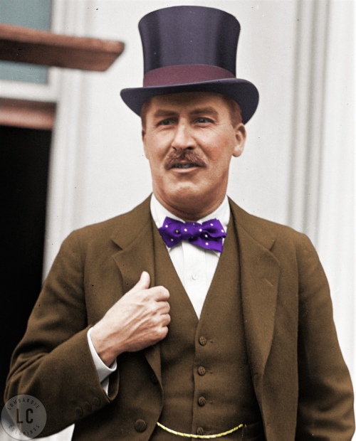 Howard Carter.Photographer unknown, May 8, 1924.Colored by Lombardie Colorings._____________________