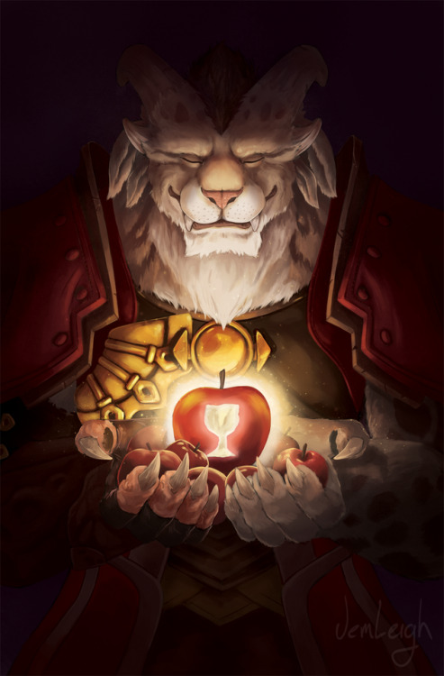 I can finally post it! The card I painted for @gw2collective ‘s Tyrian Tarot charity project; Tybalt