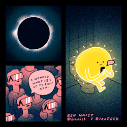benhaist: 🌖🌗🌘🌚 happy eclipse (for @buzzfeed) 