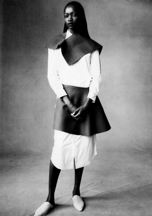 labsinthe:“Design” Oluchi Onweagba photographed by Steven Meisel for Vogue Italia 1998