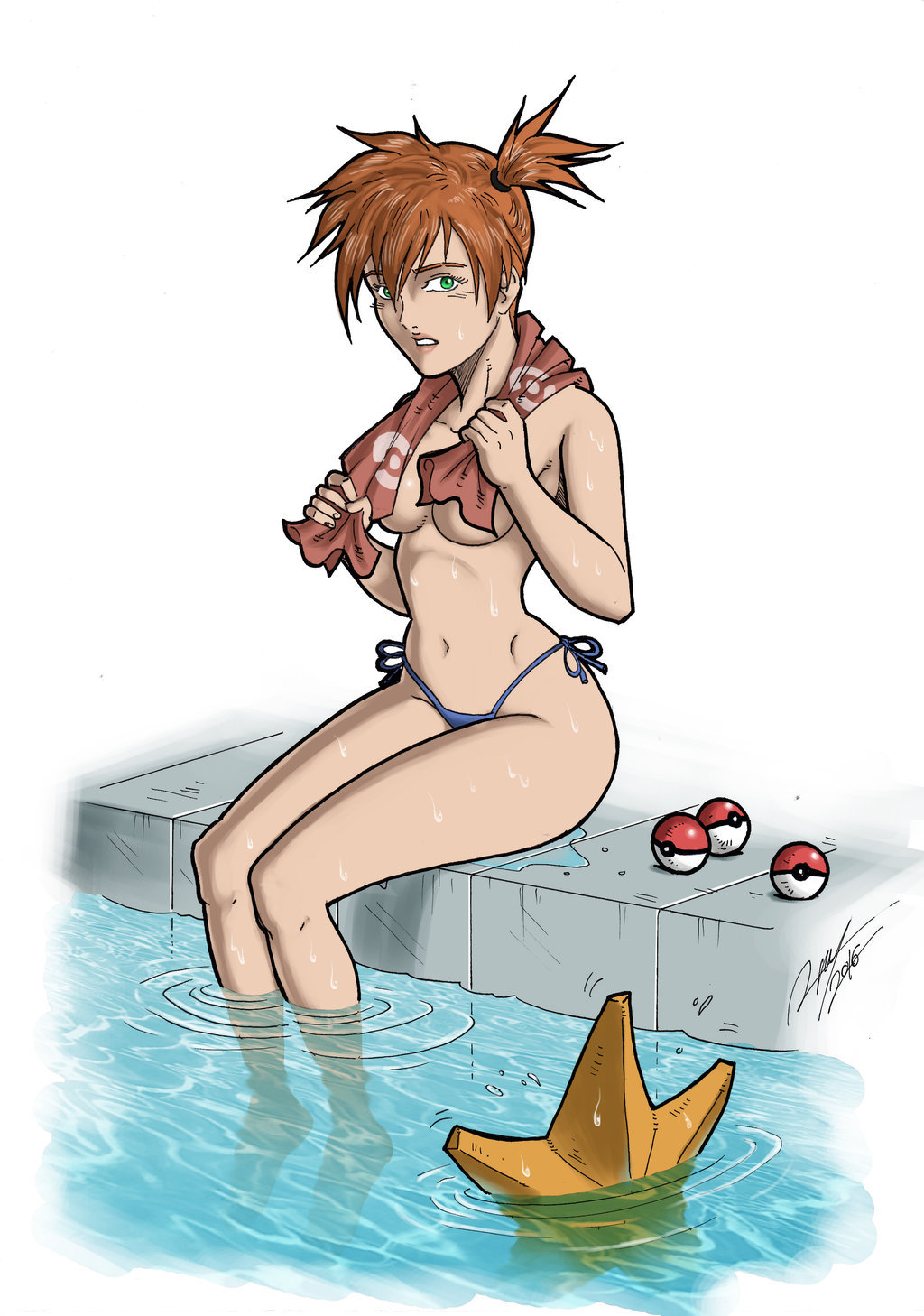 ronixnsfw:  Poke Pin-ups - Misty COMMISSION OPEN LINE ART - 20$ COLORED - 30$ NSFW