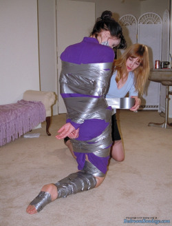 Girls + Tape = Gagged