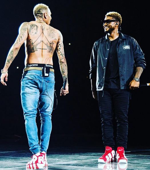 Kicksaddict — Celebrity Kicks Sightings: Chris Brown And Usher...