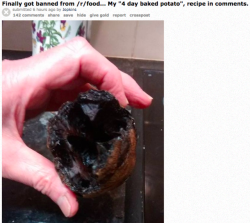 ellewoodslesbian: i’ve been laughing for a solid 15 minutes over this dude who got banned from r/food for his potato recipe