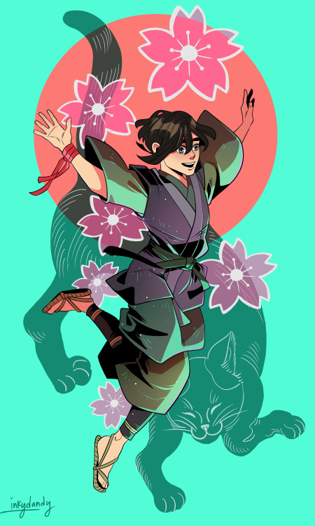 Newest set of prints with original characters ready for another zine! From top to bottom: Nakatsuna,