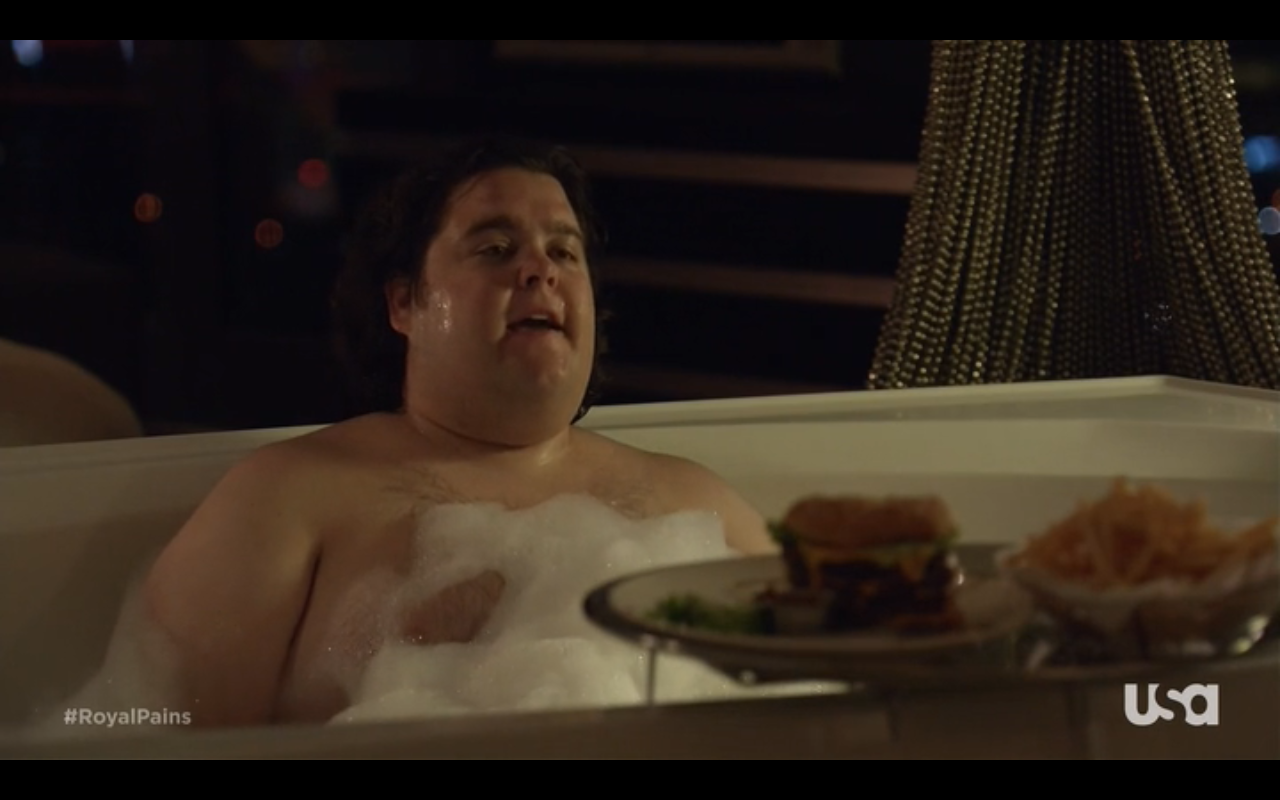 vivarockvegas:  here’s a shot of charley koontz in a bathtub from an episode of