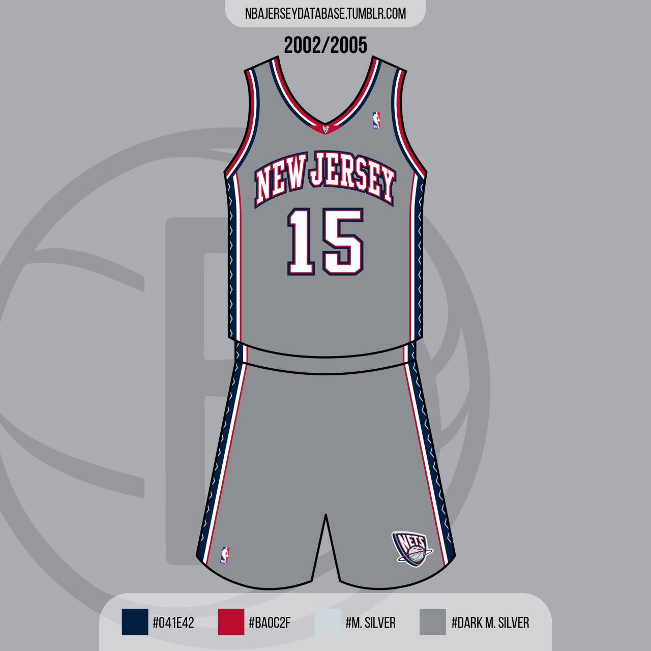 New Jersey Nets Alternate Uniform - National Basketball