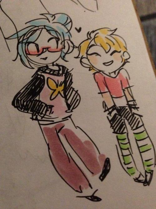 peafowlin:HAPPY REIGISA/NAGIREI WEEK!HERE WE HAVE GIRLFRIENDS REI AND NAGISA, MY FAVORITE THING TO D