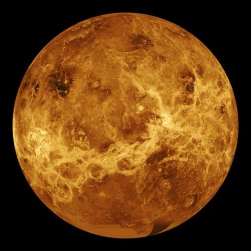 Computer-generated image of the surface of Venus using radar data collected from the Magellan spacec