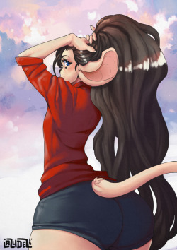 gangxisiyu:  Pony Tail?  Yes or no? Up or down?Pic by  lazydezhttp://www.furaffinity.net/view/26982585/  