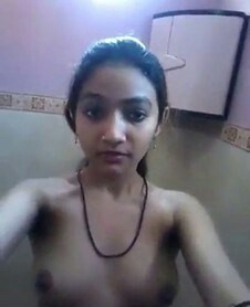 nudedesiart:  Cute desi girl with cute boobs…