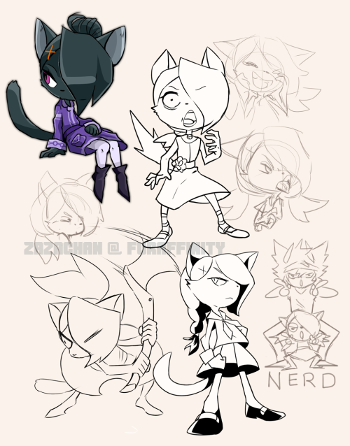 a bunch of doodles and such of my anthro OCs