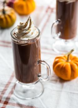 theesimplefoodie:Spiked Pumping Spice Hot Chocolate  by Jelly Toast Blogyum!