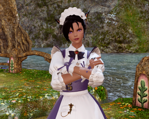 snurbleberry: have some pics of Naih in the maid outfit….*I* think she’s cute as hell, 