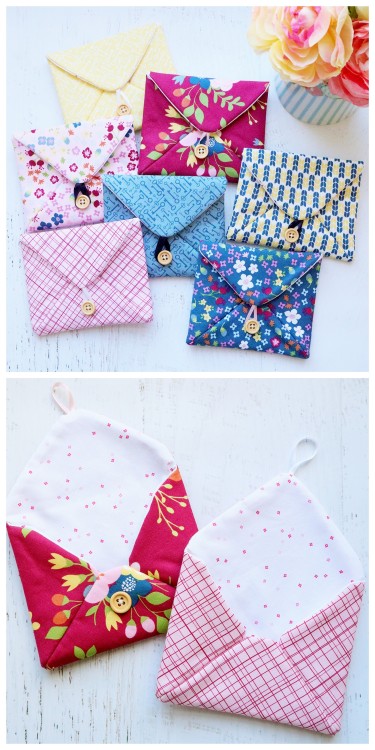 How to Sew Fabric Envelopes Free PatternThis is an easy beginner sewing pattern, and it’s also great